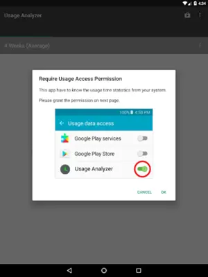 Usage Analyzer apps usage android App screenshot 1